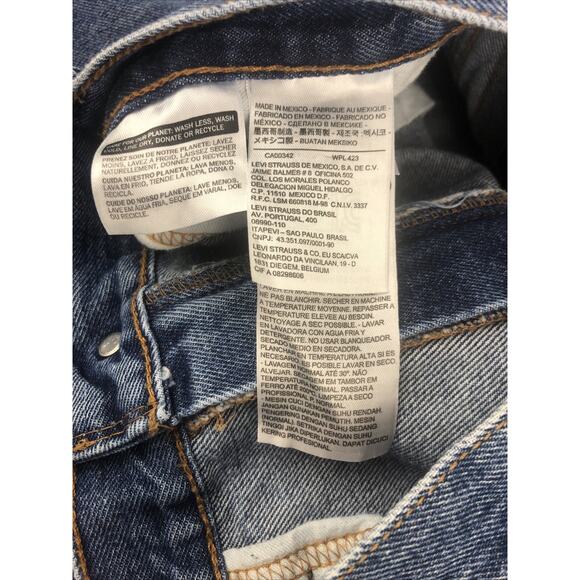 Levi's 550 Men's Jeans 38 x 34 Y2K Regular Fit Straight Leg Blue Denim Stonewash - Picture 8 of 14